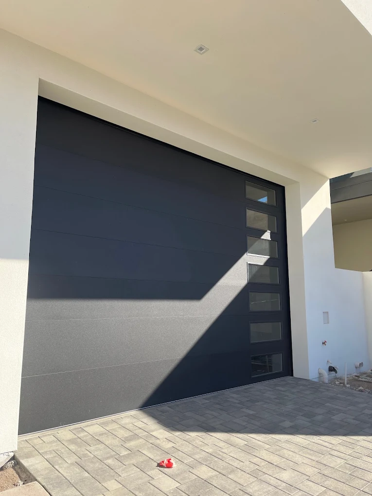 Black Modern Side-Window Door