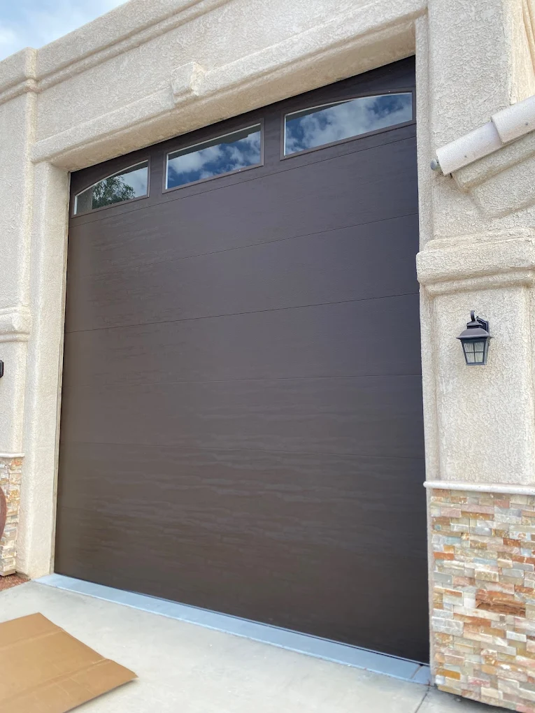 Brown RV Garage Door