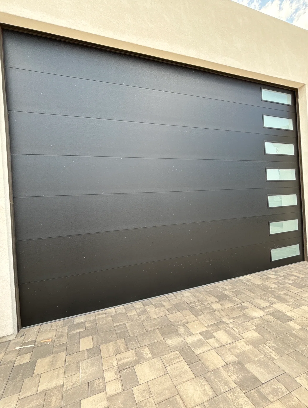 Black Modern Window Door Angle