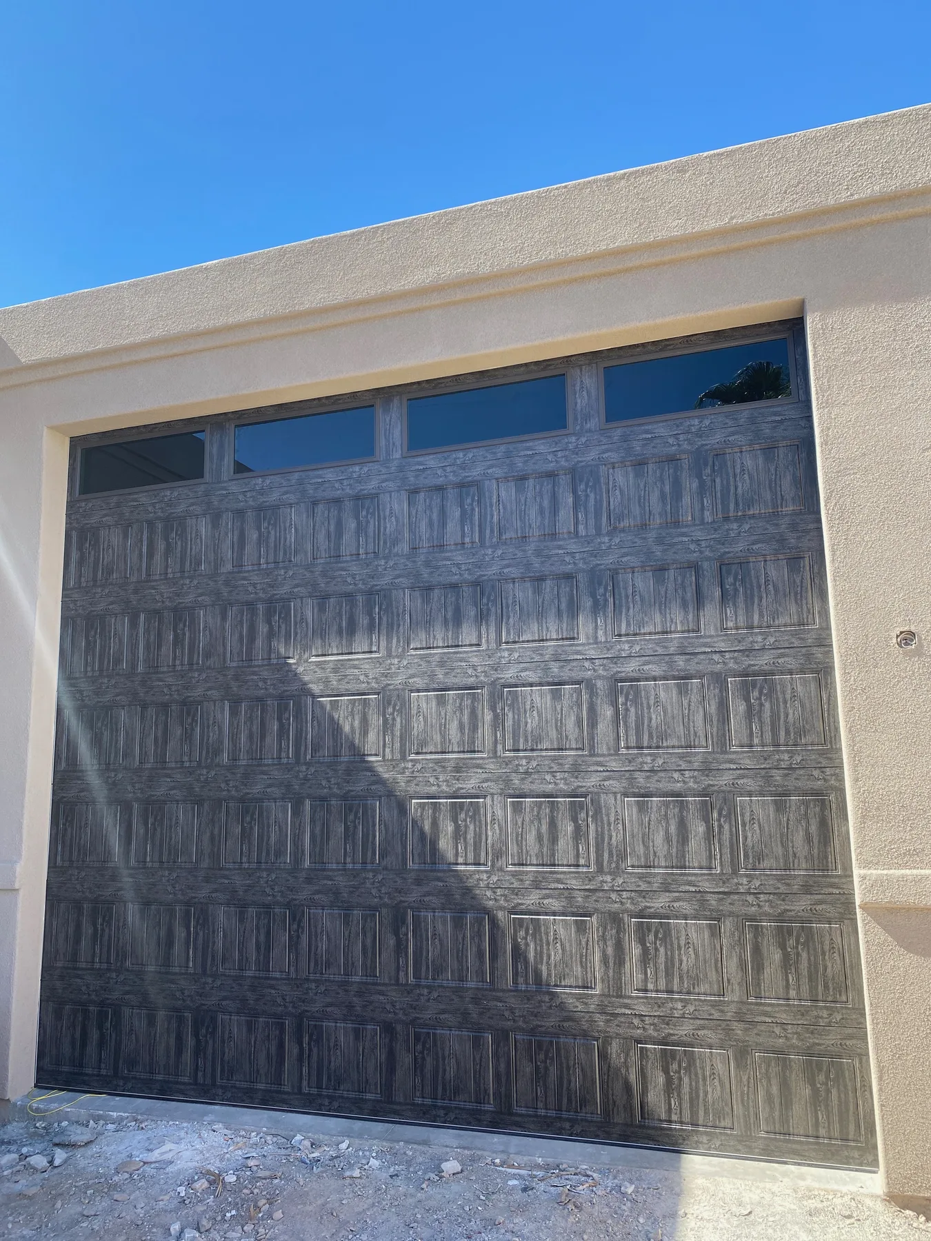 Gray Woodtone Residential Door