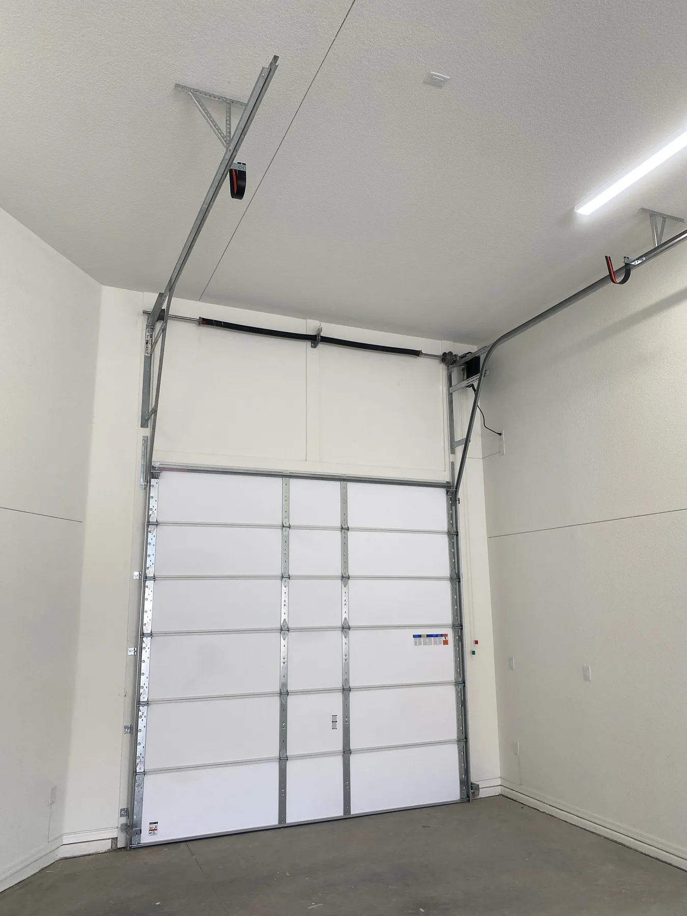White Sectional Door Interior
