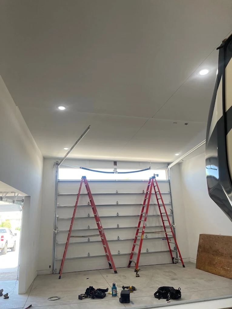 Residential Door Service in Progress