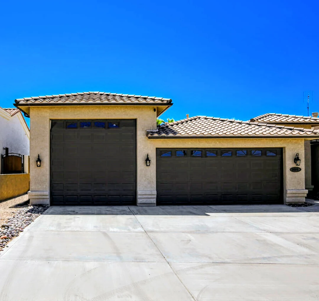 Twin RV Garage Doors